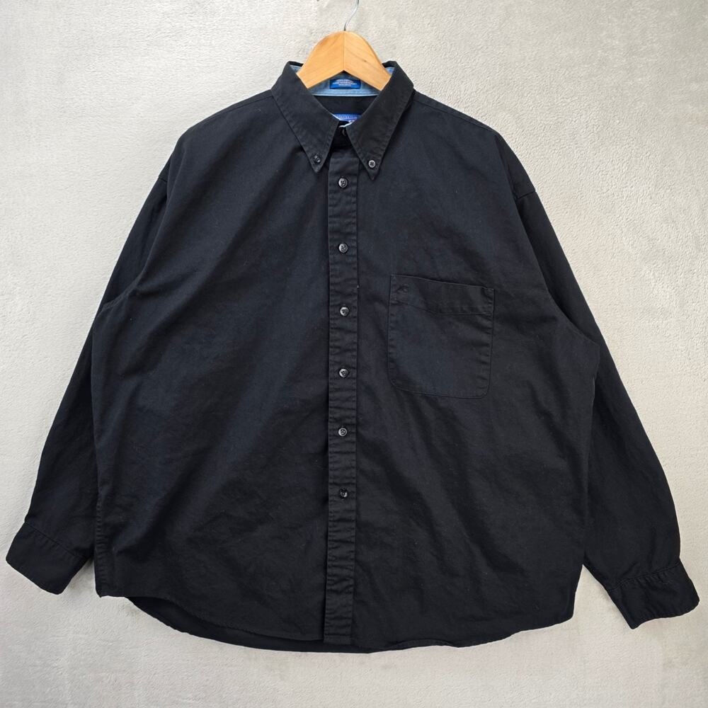 Pendleton Western Shirt Mens XL Black Cotton Long Sleeve